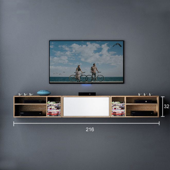 تصویر میز تلویزیون دیواری ابعاد