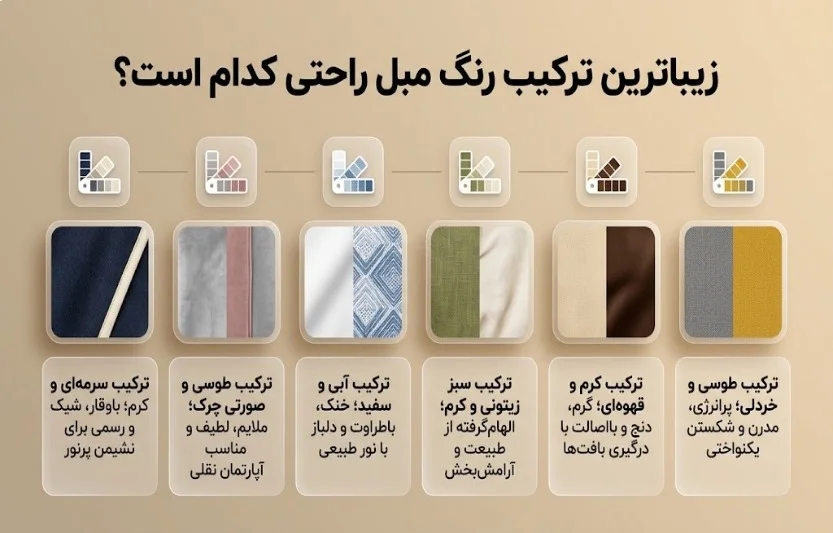 زیباترین ترکیب رنگ مبل راحتی؛ جدیدترین ایده_های ست کردن