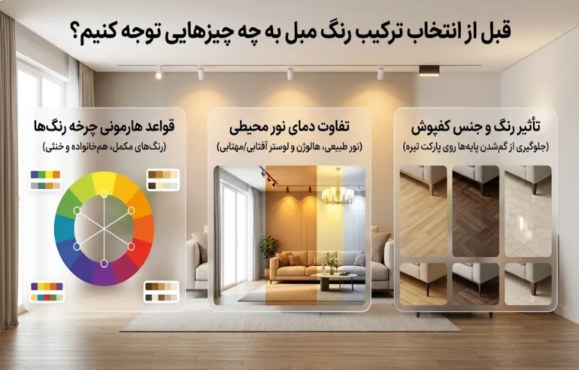 زیباترین ترکیب رنگ مبل راحتی؛ جدیدترین ایده_های ست کردن - تصویر 2