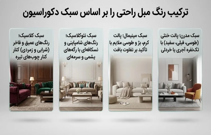 زیباترین ترکیب رنگ مبل راحتی؛ جدیدترین ایده_های ست کردن - تصویر 4